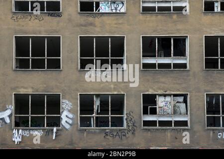 Bâtiment abondé / Stralauer Platz / Berlin Banque D'Images