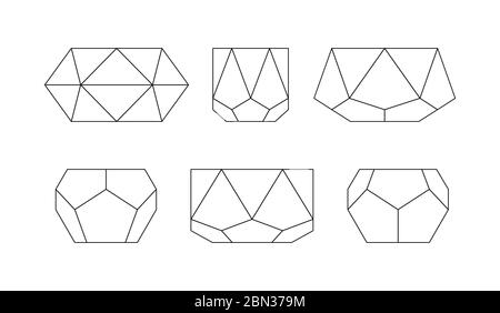 Ensemble de pots de fleurs géométriques. Maquette de planteurs vectorielles Illustration de Vecteur