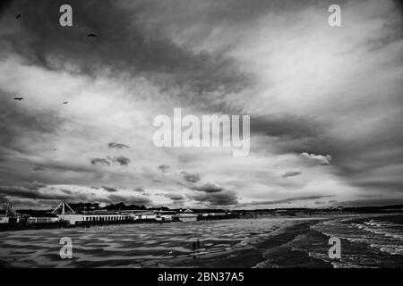 Zone de bord de mer de Porthcawl dans le sud du pays de Galles, Royaume-Uni Banque D'Images