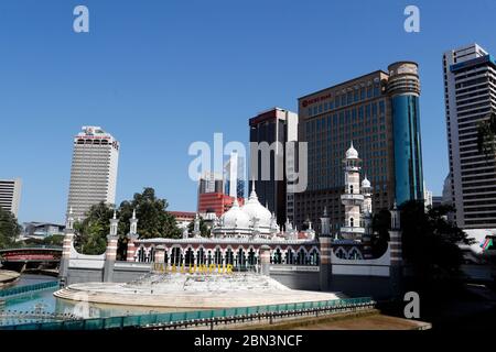 Mosquée Jamek ou Sultan Masjid Jamek Abdul Samad. Kuala Lumpur. Malaisie. Banque D'Images