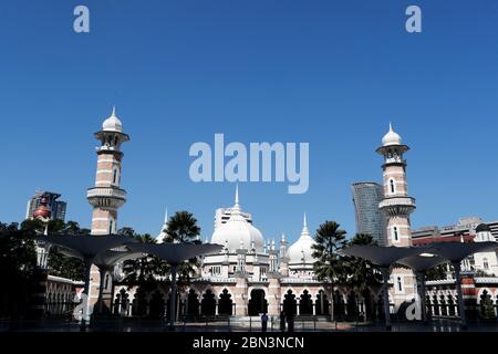 Mosquée Jamek ou Sultan Masjid Jamek Abdul Samad. Kuala Lumpur. Malaisie. Banque D'Images