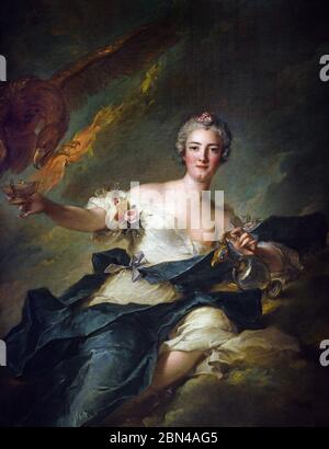 Portrait Duchesse de Chaulnes - Anne Joséphe Bonnier de la Mosson 1718-1787 Jean Marc Nattier, 1685-1766, France, Français. Banque D'Images