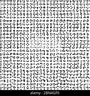 Motif sans couture de lignes en pointillés ondulées horizontales et verticales. Texture abstraite de l'enveloppe en noir et blanc. Illustration de Vector eps8. Illustration de Vecteur