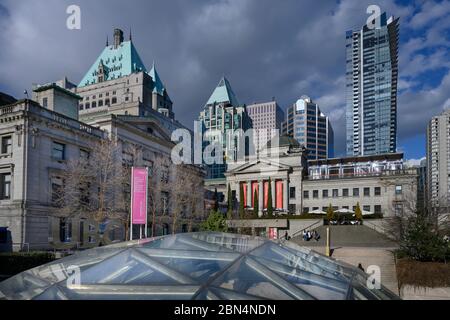 Bâtiments du centre-ville de Vancouver, Lower Mainland, Colombie-Britannique, Canada Banque D'Images