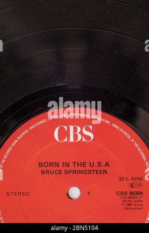 Bruce Springsteen né aux Etats-Unis Banque D'Images