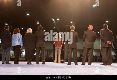 Houston, Texas États-Unis, 9 juin 2012: Les sénateurs démocratiques de l'État du Texas sont sur scène pendant la convention démocratique de l'État du Texas. ©Marjorie Kamys Cotera/ Daemmrich Photographie Banque D'Images