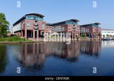 Hotel SAS Radisson Blu Senator, Obertrave, Luebeck, Schleswig-Holstein, Allemagne Banque D'Images