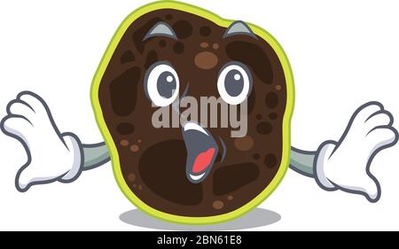 Concept de mascotte Firmicutes ayant un geste surpris