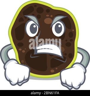 Une image de firmicute montrant un visage en colère Illustration de Vecteur