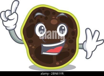 Firmicutes style caricature avec un seul geste du doigt Illustration de Vecteur