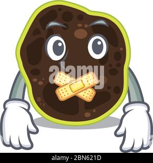 Firmicutes style de personnage de dessin animé ayant étrange visage silencieux Illustration de Vecteur