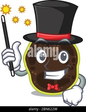 Un magnifique et élégant Magicien de firmicutes dessin animé Illustration de Vecteur