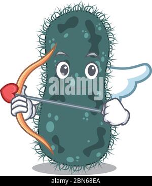 Thermotogae en doux romantique cupid dessin de dessin animé avec flèche Illustration de Vecteur