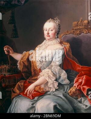 MARIA THERESA (1717-1780) dernière de la Maison des Habsbourg Banque D'Images