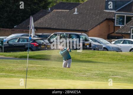 Brentwood Essex 13 mai 2020 Premier jeu de golf de l'enclume Covid-19 au Warley Park Golf Club, Brentwood Essex crédit: Ian Davidson/Alamy Live News Banque D'Images