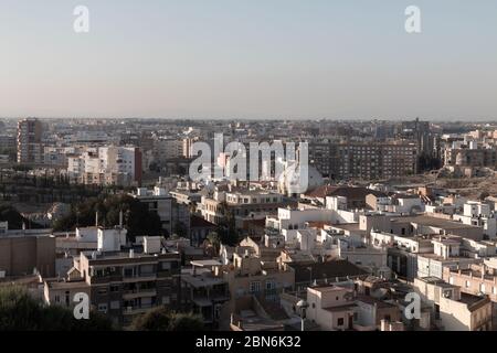 Vue sur la ville de Cartagena, Espagne Banque D'Images