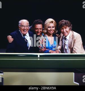 KO - OK, Quizshow im Vorabendprogramm, Deutschland 1977 - 1980, Rateteam: Oscar Heiler, Ruth Gassmann, Gotthilf Fischer Banque D'Images