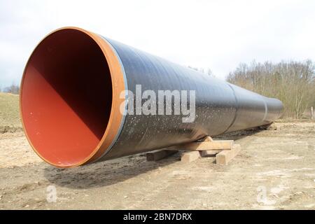 tube à tuyau unique sur le chantier Banque D'Images