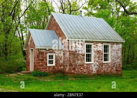 USA Maryland MD Poolesville Seneca une salle école historique 1800 Banque D'Images