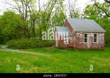 USA Maryland MD Poolesville Seneca une salle école historique 1800 Banque D'Images