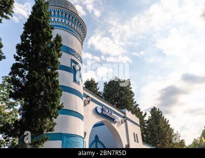 Koreiz, Crimée - juillet 7. 2019. Le palais Dulber est l'objet d'un patrimoine culturel d'importance fédérale. Maintenant un sanatorium Banque D'Images