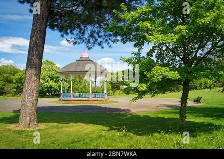 Royaume-Uni, Yorkshire du Sud, Barnsley, kiosque à musique Locke Park