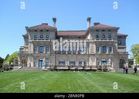 The Breakers Mansion, Newport, Rhode Island, États-Unis Banque D'Images