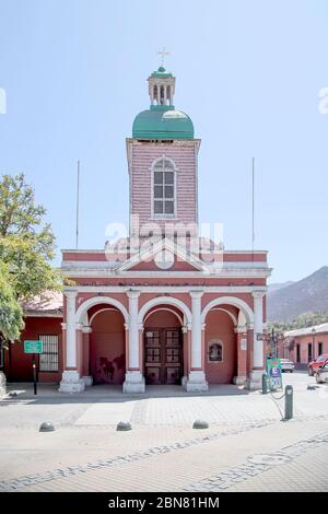 Parroquia San Jose de Maipo, Plaza de Armas, San José de Maipo, province de la Cordillera, région métropolitaine de Santiago Banque D'Images