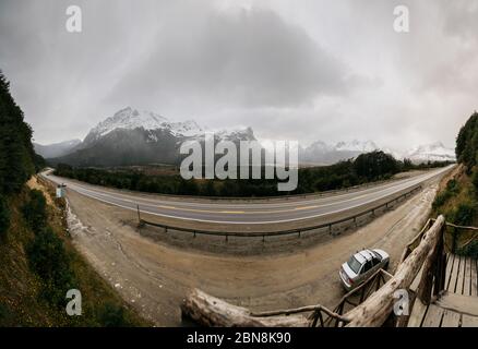 Ushuaia, fin del Mundo, province de Tierra del fuego, Argentine Banque D'Images