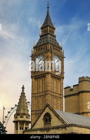 Le Big Ben à Londres, Royaume-Uni Banque D'Images