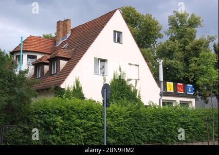 Früherer Wohnsitz von Erich Honecker am Majakowskiring in Berlin-Pankow, Banque D'Images