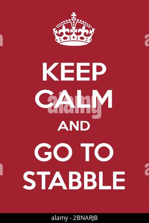 Affiche de motivation verticale rouge et blanche basée sur la plus ancienne affiche britannique, domaine public libre Illustration de Vecteur