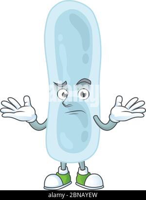 Une image de dessin animé de klebsiella pneumoniae en visage smirking Illustration de Vecteur
