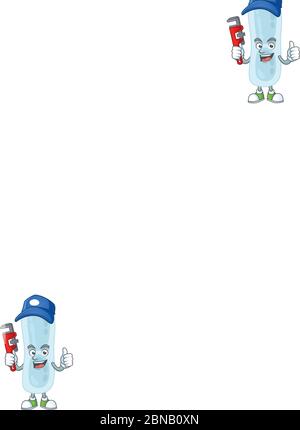 Klebsiella pneumoniae dessin de dessin de dessin de dessin de dessin fonctionne comme le Plumber intelligent Illustration de Vecteur