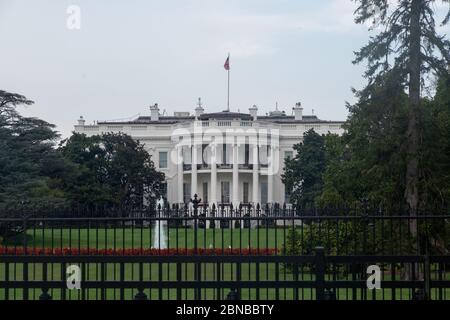La Maison Blanche en automne Banque D'Images