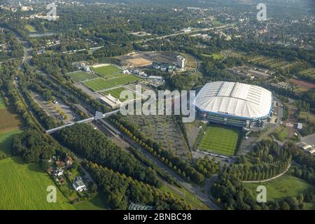 Veltings Arena à Gelsenkirchen, , 22.09.2017, vue aérienne, Allemagne, Rhénanie-du-Nord-Westphalie, région de la Ruhr, Gelsenkirchen Banque D'Images