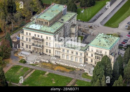 , Villa Huegel à Essen-Bredeney, 27.10.2017, vue aérienne, Allemagne, Rhénanie-du-Nord-Westphalie, région de la Ruhr, Essen Banque D'Images