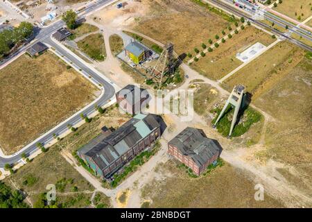 Zone de développement Dicksche Heide ob les terrains de l'ancienne mine de charbon Niederberg, 08.08.2019, vue aérienne, Allemagne, Rhénanie-du-Nord-Westphalie, Neukirchen-Vluyn Banque D'Images