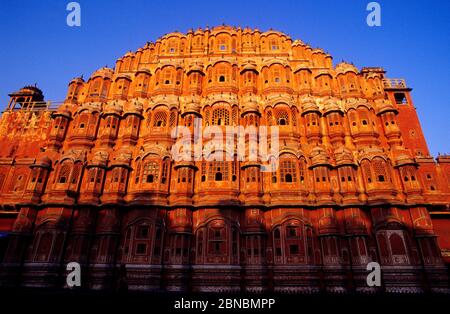 Hawa Mahal ou Palais des Vents (1799). Jaipur. L'Inde. Banque D'Images