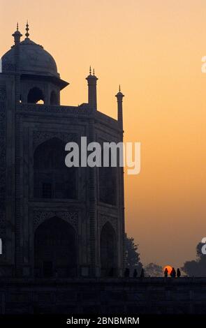 Le Mausolée du Taj Mahal.Agra. L'Uttar Pradesh.L'Inde.