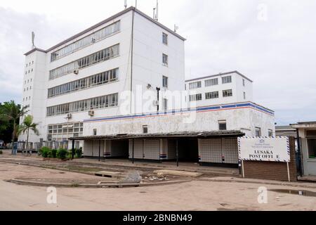 ZAMBIE, capitale Lusaka, centre-ville, chemin du Caire, poste Banque D'Images