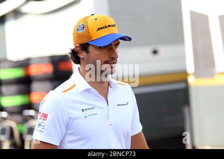 Carlos Sainz Jr de McLaren pendant 2019 F1 Gp italien, Monza Banque D'Images