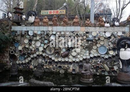 Tochigi, Japon - 21 mars 2019 : vue de Mashiko, la ville traditionnelle de poterie du Japon, populaire pour le mashikoyaki, une sorte de tradition de poterie japonaise Banque D'Images