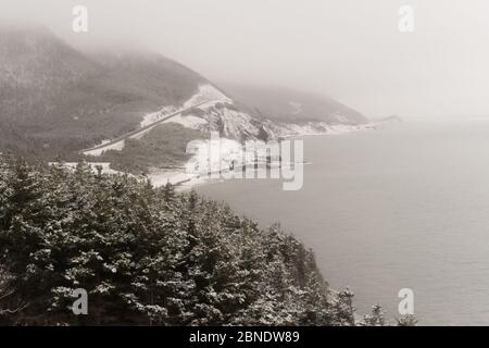 Le littoral du Cap-Breton en Nouvelle-Écosse, Canada. Banque D'Images
