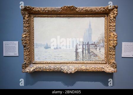 Claude Monet, la Tamise au-dessous de Westminster, Galerie nationale Banque D'Images