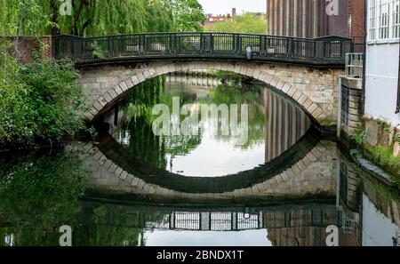 Pont Blackfriars, Norwich, Norfolk. Banque D'Images