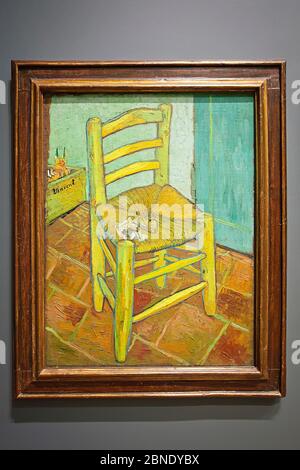 La Chaise de Van Gogh par Vincent van Gogh Banque D'Images