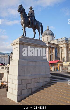 Statue du roi George IV, Trafalgar Square Banque D'Images