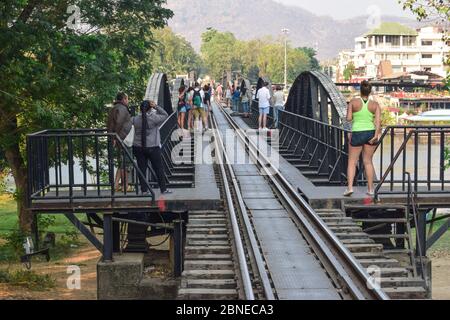 Pont sur la Rivière Kwai Banque D'Images