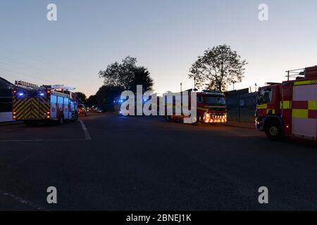 Cork, Irlande. 14 mai 2020. Fuite de gaz présumée à Ballyvolane, Cork City. Peu après 9:30 ce soir, la brigade des pompiers de Cork a été alertée d'une fuite de gaz potentielle autour du St Aidans Community College, Dublin Hill, les résidents des environs ont été invités à rester dans ces maisons pendant que la cause de la fuite a été identifiée. Credit: Damian Coleman/Alay Live News Banque D'Images